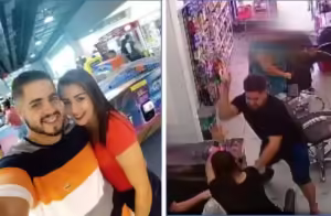 Feminicídio brutal câmeras flagram homem matando ex-mulher com 15 facadas em salão de beleza
