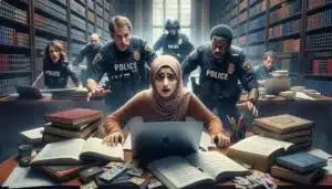 Estudante Presa no TCC: Ação Policial Chocante Revelada