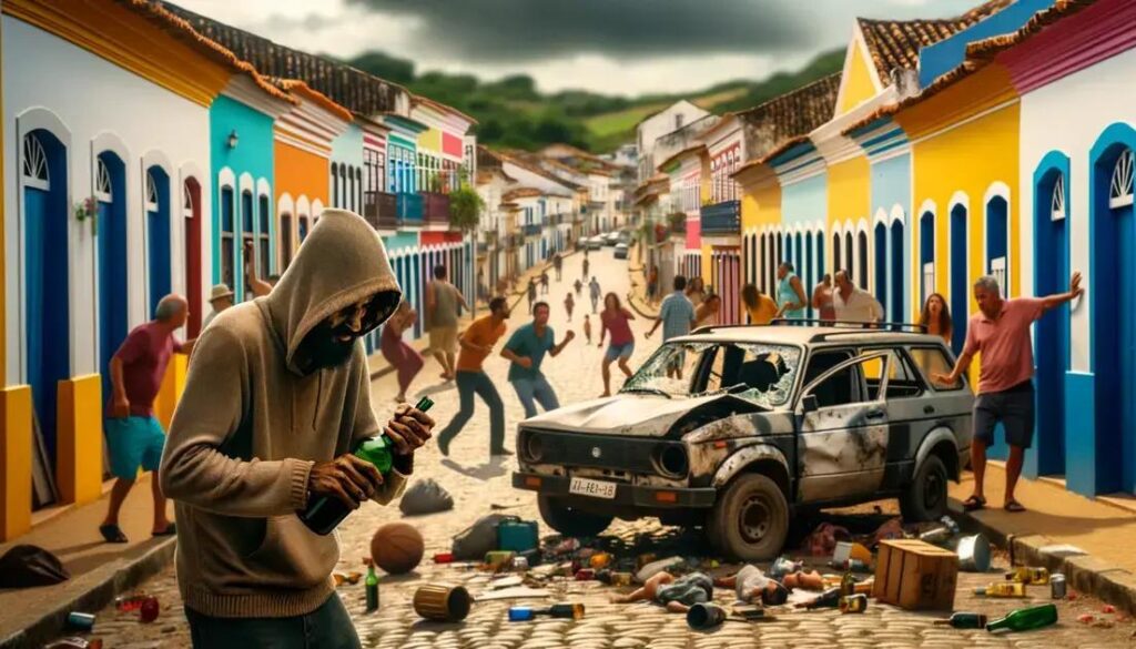 Homem Furta Carro, Bebe e Cria Caos no Interior da Bahia