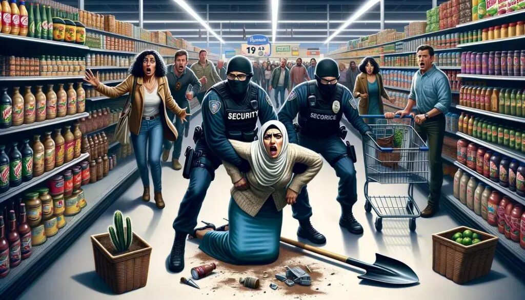 Homem Preso Após Agressão com Pá em Supermercado