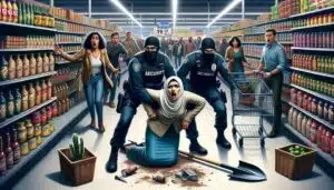 Homem Preso Após Agressão com Pá em Supermercado