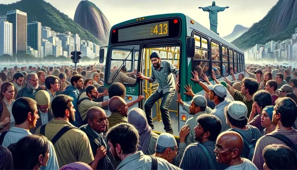 Homem Preso no BRT: Incidente Chocante no Rio de Janeiro
