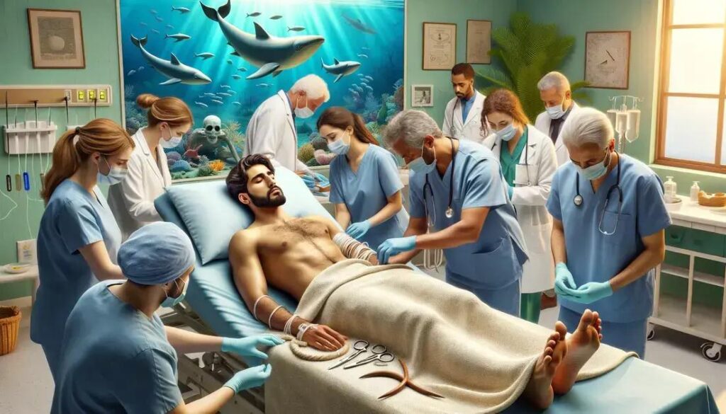 Jovem Internado Após Acidente com Arpão no Marajó