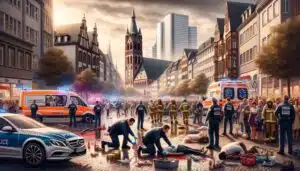 Acidente em Mannheim: Carro Atinge Multidão e Deixa um Morto