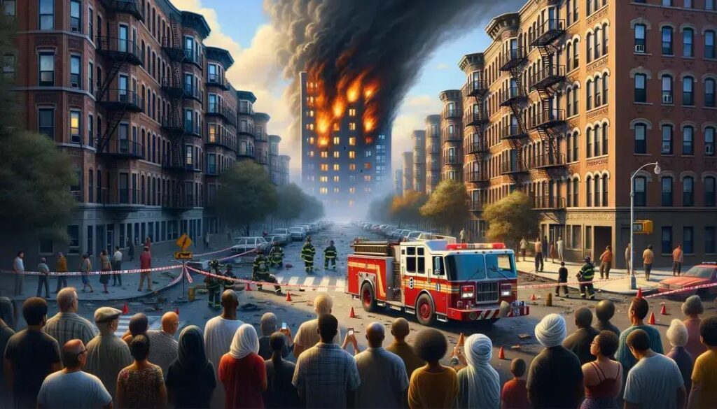 Mulher Presa após Incêndio em Apartamento do Ex