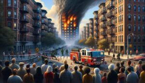 Mulher Presa após Incêndio em Apartamento do Ex