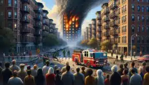 Mulher Presa após Incêndio em Apartamento do Ex