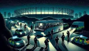 Polícia Busca Suspeitos de Ataque a Ônibus de Torcida