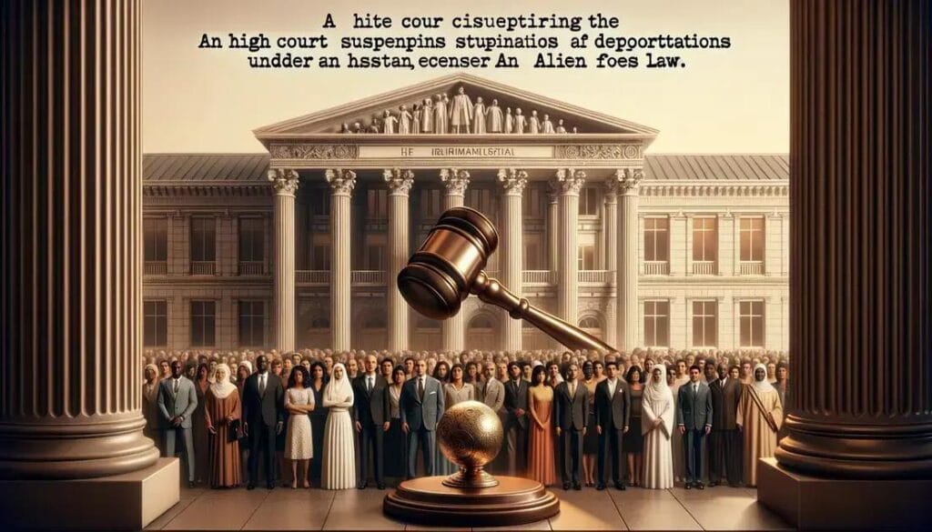 Supremo Tribunal suspende deportações temporariamente sob Alien Enemies Act