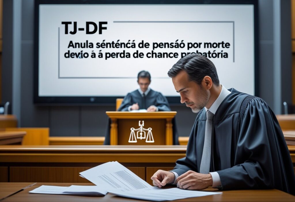 TJ-DF anula sentença de pensão por morte devido à perda de chance probatória 1