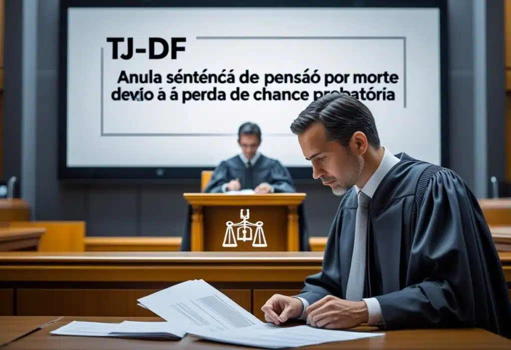 TJ-DF anula sentença de pensão por morte devido à perda de chance probatória 1