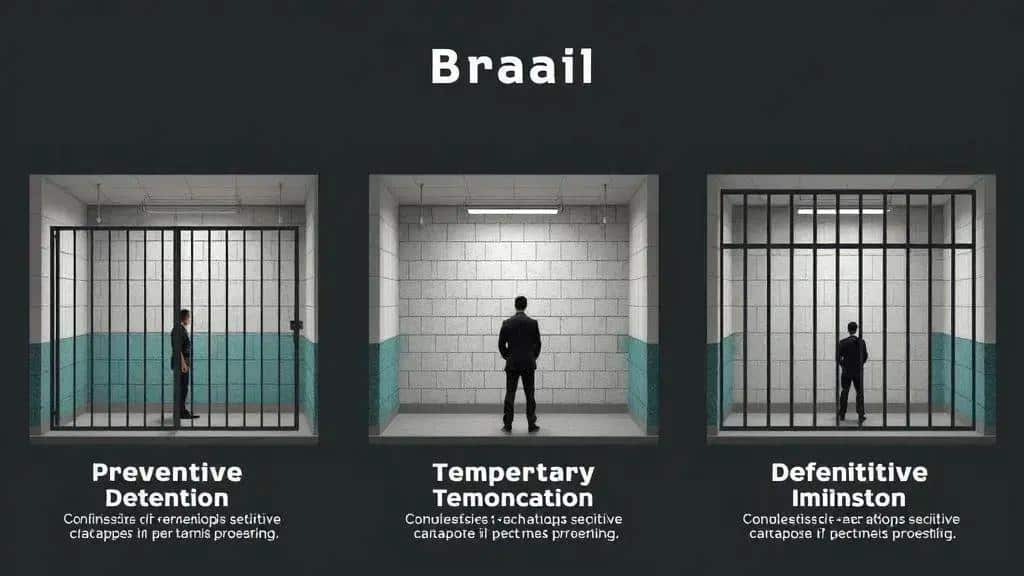 Diferenças entre prisão preventiva, temporária e definitiva