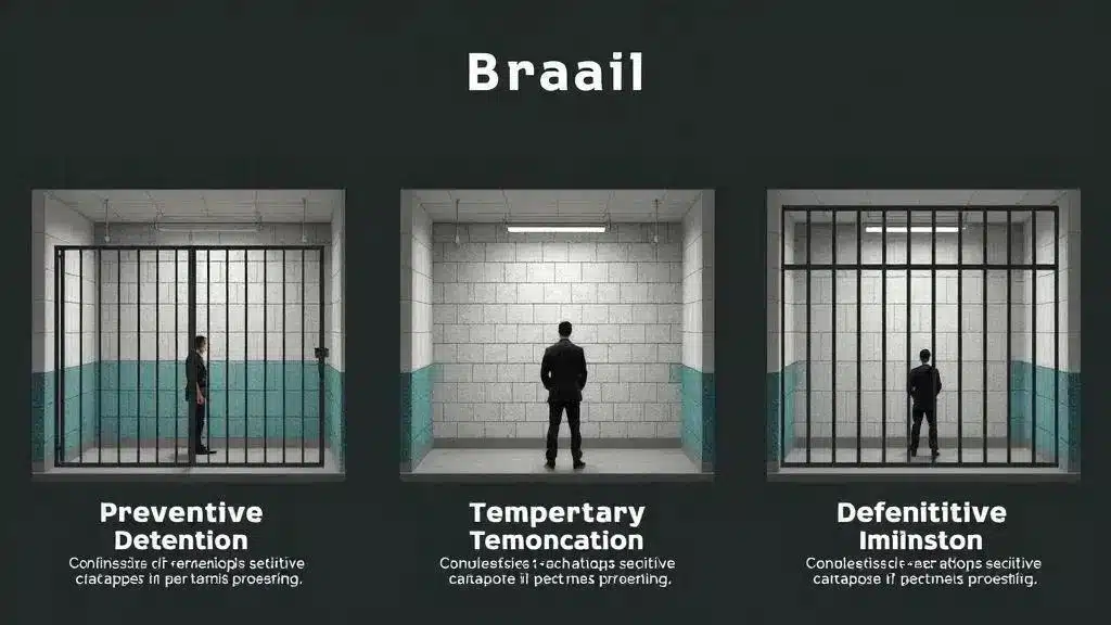 Diferenças entre prisão preventiva, temporária e definitiva