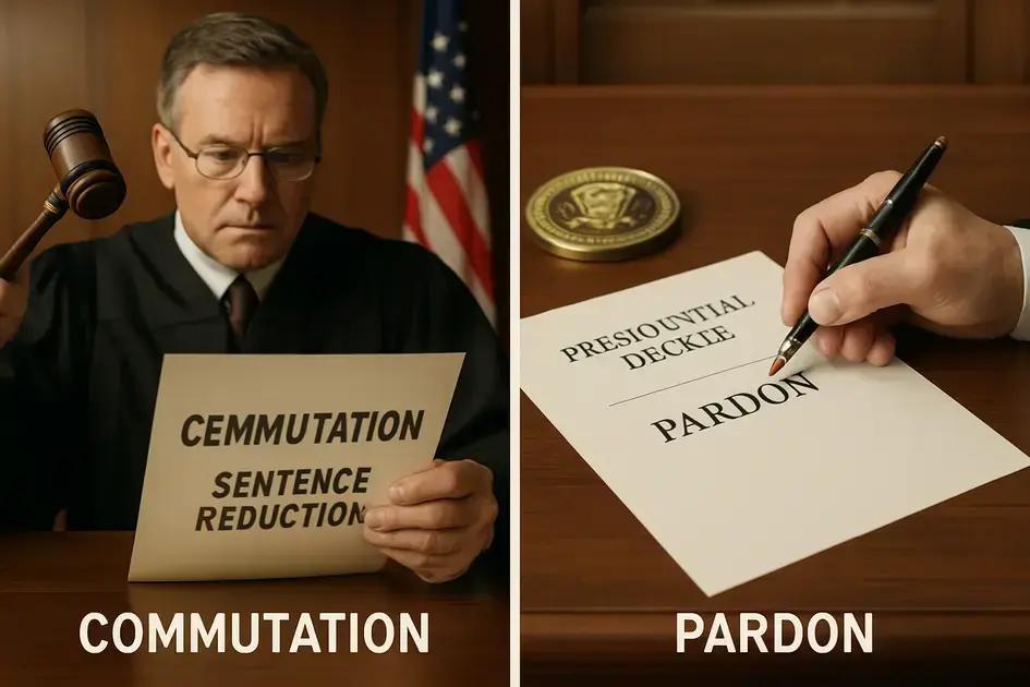 principais diferenças entre comutação e indulto