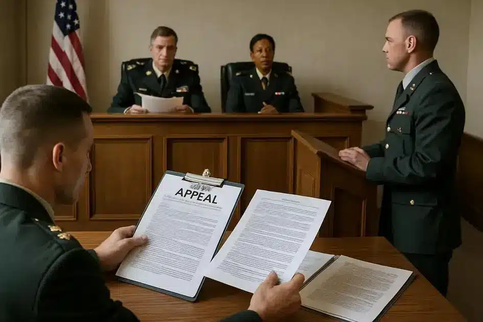 Principais etapas do processo de apelação militar
