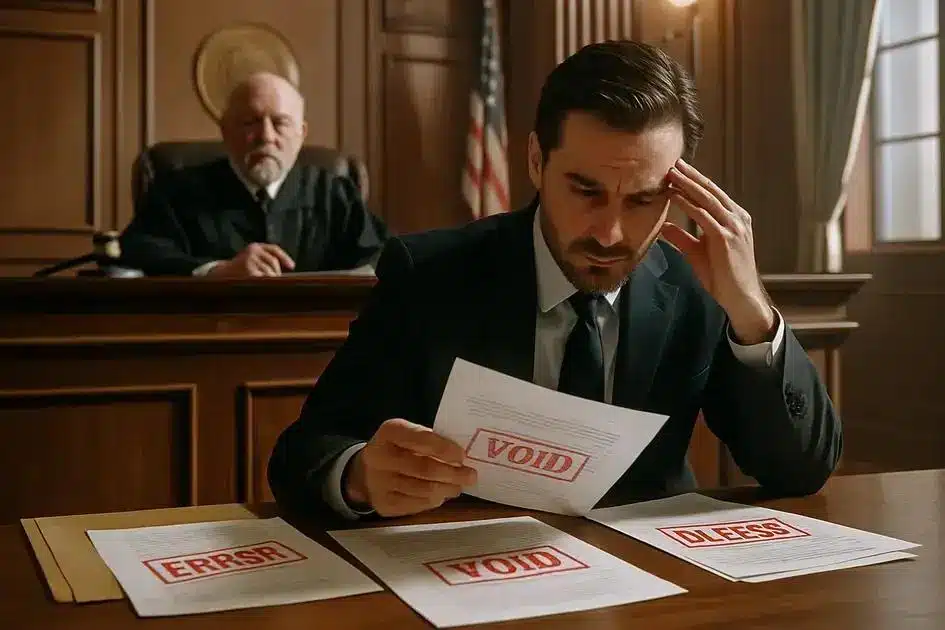 Principais motivos que levam à anulação do processo Principais motivos que levam à anulação do processo