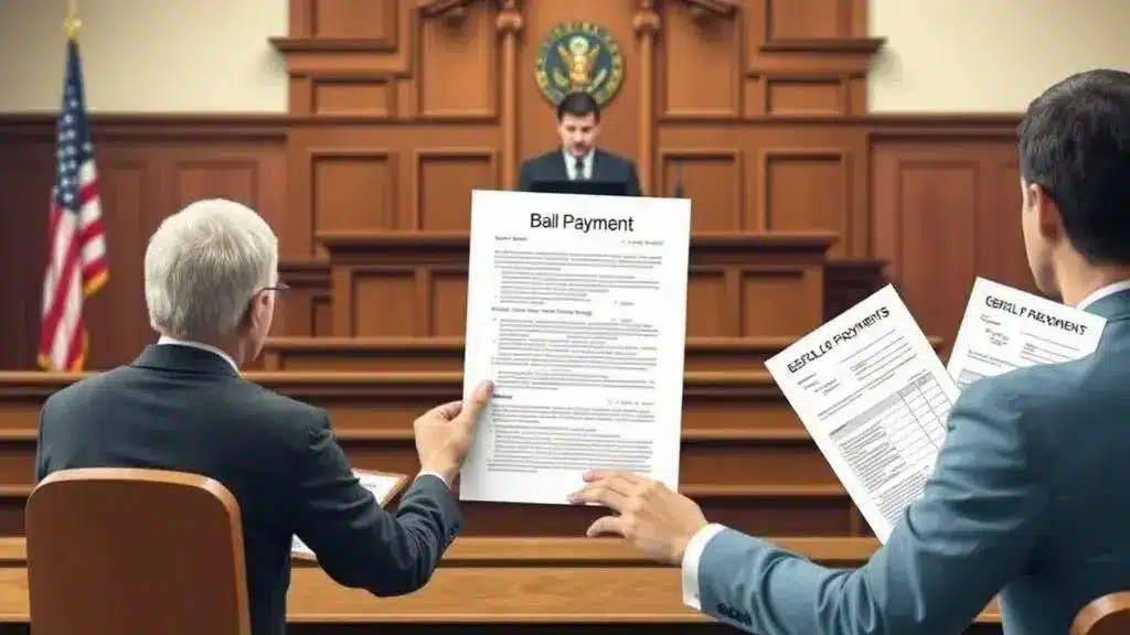 Procedimentos para pagamento e efeito da fiança