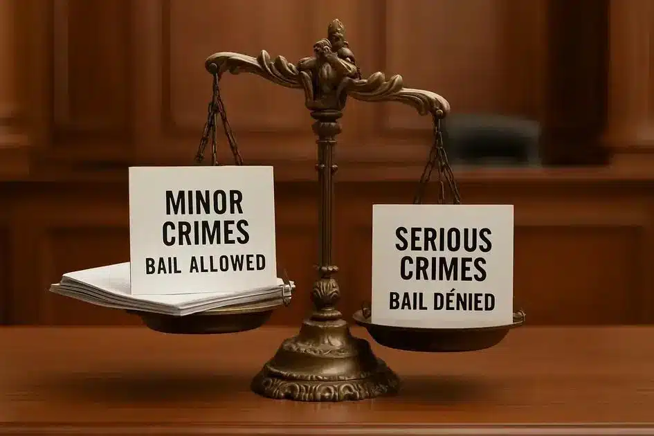 Quais crimes permitem o pagamento de fiança