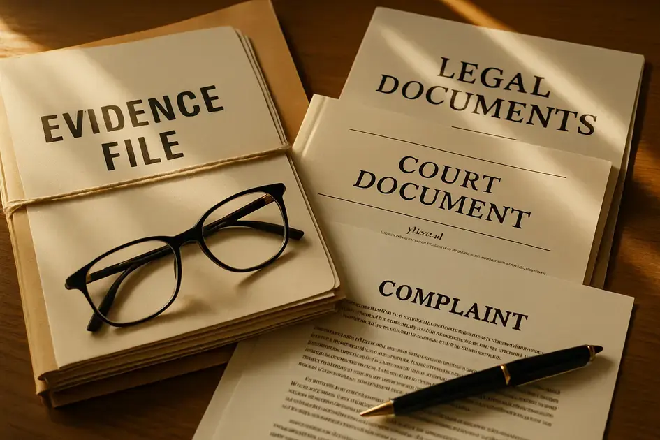 Documentos e provas necessários para o processo