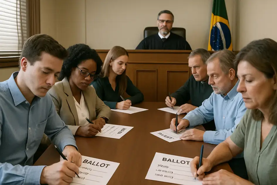 Passo a passo da votação secreta no júri Passo a passo da votação secreta no júri